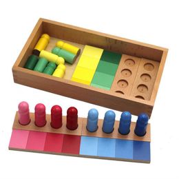 Baby Toys Montessori Kleur Lijken Sorteren Taak Hoogte sensorische speelgoed voor kinderen Vroege leerkleur komt overeen met blokken speelgoed 2254m