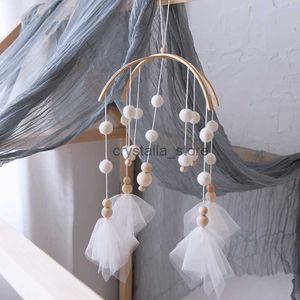 Baby speelgoed houten baby rammelaars wollen ball windt gonveres beltjes voor nerbown bed hangende tent decor verpleegkundige babyproducten hkd230817