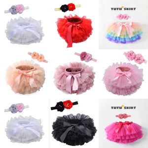 Baby tutu rok boog gaas rokken desinger kleding meisjes met hoofdband pp korte jurk kinderen prinses skorts baby's kleding