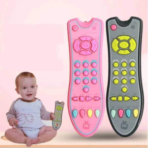 Baby TV Control remoto Niños Musical Juguetes educativos tempranos Simulación Control remoto Niños Aprendizaje juguete con sonido ligero Regalo 240108