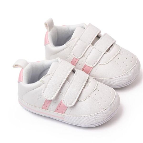 Bébé blanc chaussures de sport printemps et automne nouveau bébé chaussures semelle souple chaussures de marche