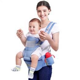 Taburete de cintura para bebé con bolsa de almacenamiento canguro hombro Swaddle Sling Infant Kid Wrap mochila ergonómica Hipseat 240131