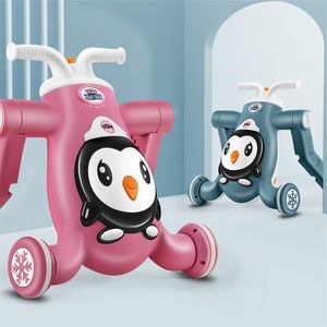 Baby Walker Stroller 3 In 1 pasgeboren Anti O -been veelzijdige scooter cartoonpatroon Kids Strollers 292 E3