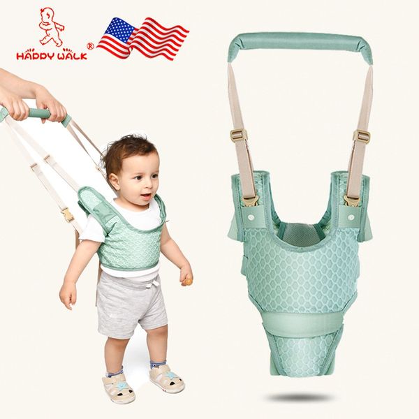 Baby Walker Toddler Walking Assistant Handheld Stand Up and Walking Ceinture d'apprentissage Harnais de marche respirant de sécurité pour enfants pour bébé 6-36 mois