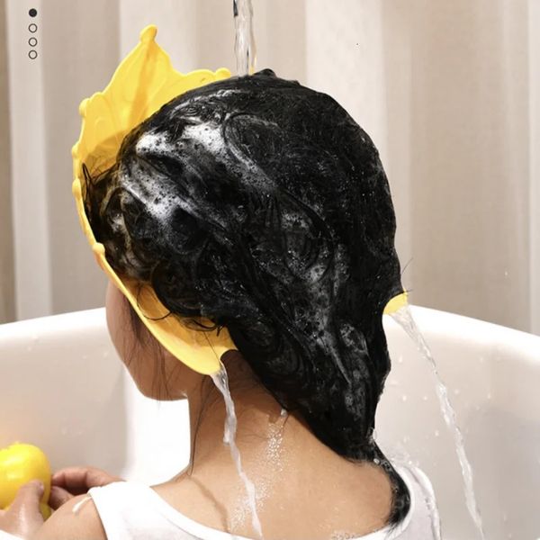 Bonnet de douche pour bébé imperméable et réglable avec protection auditive - La solution ultime pour un bain sans tracas 231101