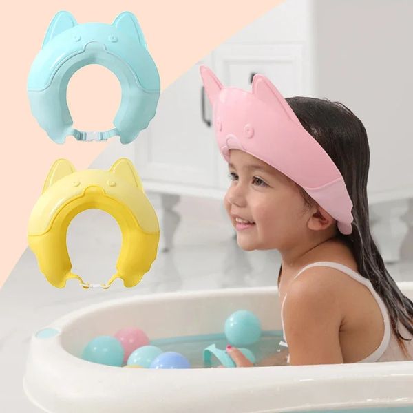 Baby Walking Wings Bonnet de shampoing pour bébé Chapeau de douche réglable pour enfants Visière de bain imperméable pour enfants Casquette de bouclier de cheveux de lavage pour bébé mignon pour la protection des yeux 231101