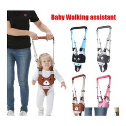 Baby Walking Wings Cartoon Toddlers Harness Belt Walker Stuff Bag Veiligheid Helper Kindriem Kid Kidder Stuiters met afneembare Crot Dhivk