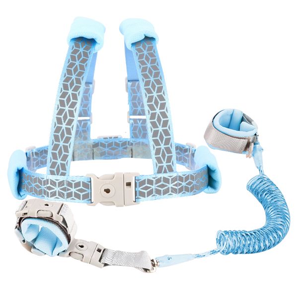 Ailes de marche pour bébé Laisse pour enfant en bas âge Bracelet anti-perte Harnais réfléchissant Verrouillage enfant pour l'extérieur Anti-perte Poignet Lien Sangle Corde Produits de sécurité pour enfants 230818