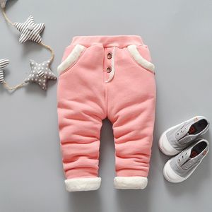 Baby Warm Broek voor Meisjes Kinderen Plus Fluwelen Dikke Leggings Baby Winter Broek Pasgeboren Leggings Casual Broek 210312