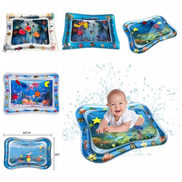 Cojín de agua para bebés Almohadillas inflables Patted Play Mat Fun Pat Pad Juguete creativo de doble uso 7 diseños al por mayor DHW3754