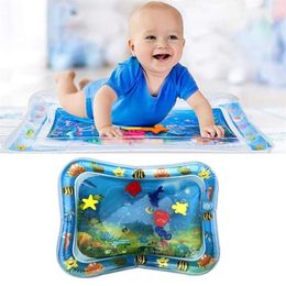 Tapis d'eau pour bébé coussin gonflable infantile enfant en bas âge tapis de jeu d'eau tapis de temps pour les enfants éducation précoce développement jouet pour bébé 220209