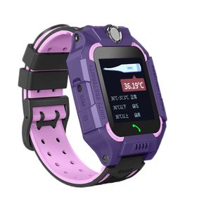 Baby Waterdichte GPS Tracker Children's Z6 Thermometer Smartwatch WiFi Positionering GPS -smartphone Watch met kindersim
