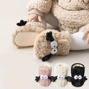 Baby Winter Schoenen Voor Meisje Jongen Geboren Baby Wiegjes Casual Baby Pluche Pluizige Barefoot Wandelschoenen Kids Booties Peuter Artikelen 240325