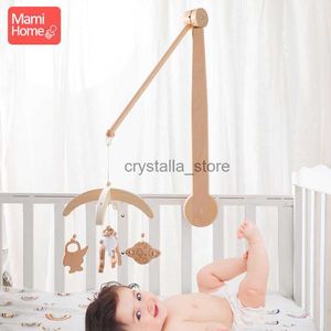 Baby Wooden Bell Bellet Backet Cuna para niños cabañas colgantes de la cama de juguete Campa del juguete Artesanía de bricolaje Accesorios de ropa de cama HKD230817