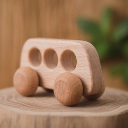 Baby Wooden Car Block de madera para bebés BPA BAECTURA FRATIS La forma animal de animales Baby Toy Montessori Toys Crafts hechos a mano