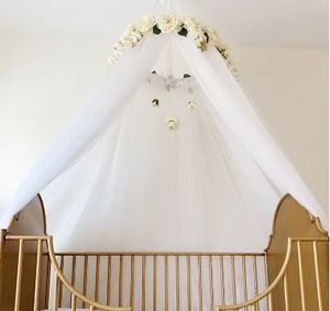 Baby Krans Bed Gordijn Tent Ins Prinses Wind Wieg Mesh Huidvriendelijke Klamboe Gratis Installatie Childrens Rose 240223