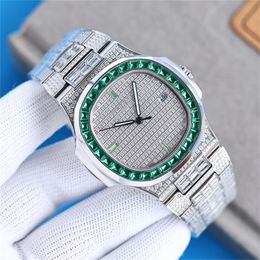Babysbreath Big T-square diamanten horloge herenhorloges 904L stalen relojes 40 mm 324 automatisch mechanisch uurwerk motre be luxe luxe horloge polshorloges 01