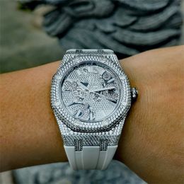 Babysbreath diamanten horloge heren horloges Staal Relojes 41mm 3120 automatisch mechanisch uurwerk motre be luxe luxe horloge horloges