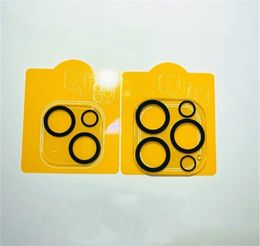 Film de verre trempé de protection d'objectif de caméra arrière pour iPhone 13 Pro Max Mini 12 protecteur d'écran avec cercle Flash