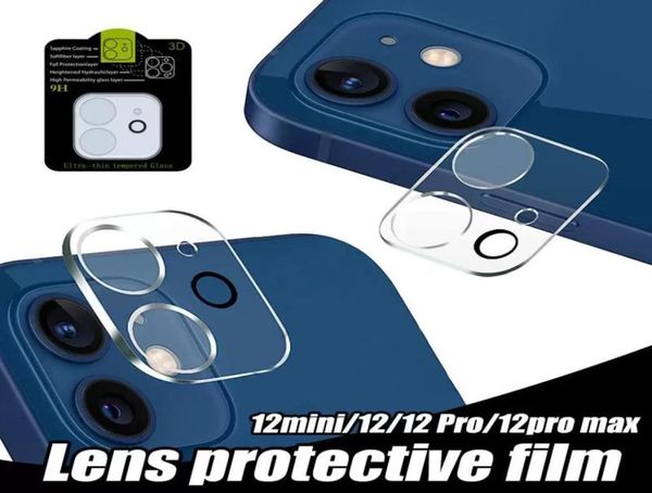 Protecteurs d'objectif de caméra arrière en verre trempé pour iPhone 14 13 12 Mini 11 Pro Max XR XS 7 8 Plus Film de Protection Galss Protector Epac8818391