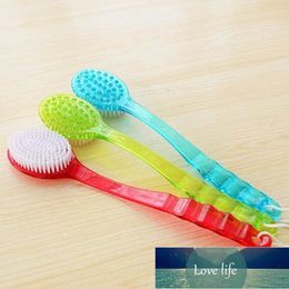 Brosse de nettoyage du dos à long manche en plastique, douche de bain, brosse arrière pour le corps, masseur de peau, brosses de nettoyage, outils de salle de bain, prix d'usine, conception experte, qualité