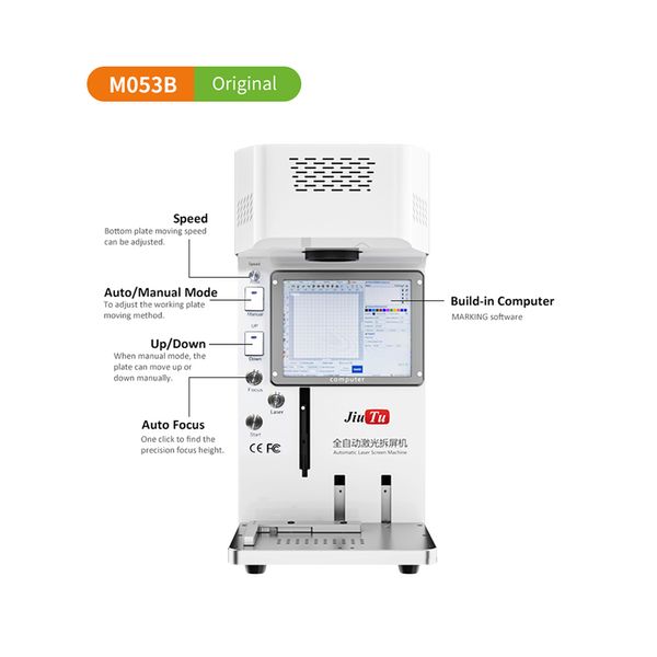 Máquina separada LCD láser para reparación de cristal de pantalla de teléfono móvil, separación de cubierta trasera, letras grabadas DIY