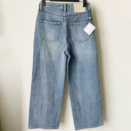 Patchwork de cuero posterior Mujeres Jeans Diseñador Pantalones de mezclilla Moda Moda Moda Daily Ins Fashion Street Style Pants Jean