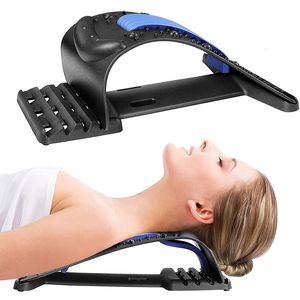 Masseur de dos Civière de cou réglable à 4 niveaux pour le soulagement des douleurs cervicales et les craquelins d'épaule Relaxant Massage musculaire de la colonne vertébrale 230904