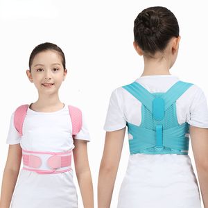 Back Massager Children Posture Corrector Orthopedic Corset Shoulder Lumbar Wasit Support Correction For Kids Teens Straighten Upper Belt 230715