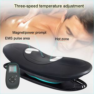 Masseur de dos électrique rechargeable Air dispositif de traction lombaire dynamique basse fréquence massage par impulsion chauffage vibration soulagement de la douleur 230904