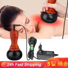 Masseur de dos Chauffage électrique Bian Stone Gua Sha Masseur Compresse Corps Physiothérapie Outil Dos Visage Massage Chaud Moxibustion Guasha Outil 230927