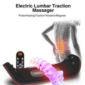 Masseur de dos Masseur de traction lombaire électrique Compresse gonflable Soutien de la colonne lombaire Taille Appareil de massage par vibration du dos Soulagement de la douleur 231218