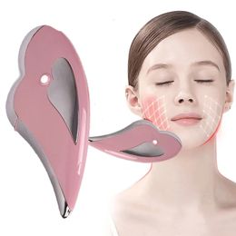 Terug Massager Elektrische Microstroom Gezicht Lifting Afslanken Guasha Gua Sha Schrapen Huidverjonging Massage Tool Schoonheid 231121