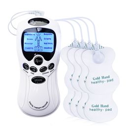 Masseur de dos Unité électrique TENS Machine de thérapie numérique Électrodes Appareil de massage Stimulateur musculaire EMS pour les soins de santé complets du corps 230826