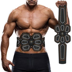 Rugmassageapparaat EMS ABS-trainer Abdominale elektrostimulator Elektrostimulatie Oplaadbare USB Fitness Thuistraining Sportschool Spierversterkende riemen massage 230630