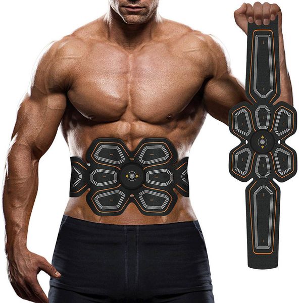 Masseur dorsal EMS ABS Trainer Électrostimulateur abdominal Électrostimulation USB Charged Fitness Home Workout Gym Muscle Toning Belts massage 230630
