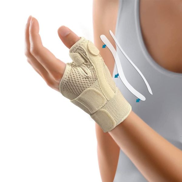 Masajeador de espalda Férula flexible Muñeca Soporte para el pulgar Brazalete para tendinitis Artritis Protector transpirable Se adapta a la mano derecha e izquierda 230419