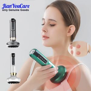 Rugmassageapparaat JianYouCare Chinese elektrische vacuüm cupping-therapie Huidschrapen Massagepotten Guasha professionele zuignappen Infraroodverwarming 231102