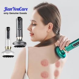 Masseur de dos JianYouCare électrique sous vide peau ventouses thérapie ensemble chauffage ventouses corps sang raclage guasha tasse beauté santé 230918