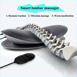 Rug Massager Lumbale Wervelkolom Massager Nek Lumbale Tractie Multifunctioneel Opblaasbaar Kompres Vibratie Luchtdruk Taille Massager Warm 230630