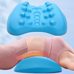 Masseur de dos soutien lombaire oreiller Traction colonne vertébrale droite Relax Massage taille civière dispositif 230904