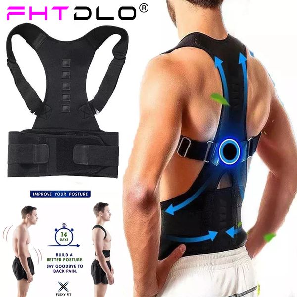 Masseur dorsal Thérapie magnétique correcteur de posture corset ceinture de soutien des épaules hommes et femmes bretelles et ceinture de soutien posture des épaules 230607