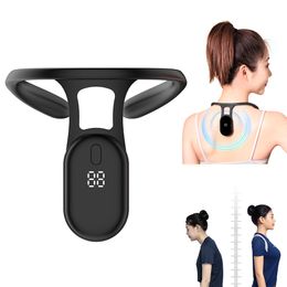 Masseur de dos Portable Body Shaping Neck Instrument Électrique Ultrasonique Lymphatique Apaisant Posture Correction Rappel Dispositif pour Hommes Femmes 230203