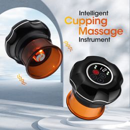 Masseur de dos Ensemble de thérapie par ventouses intelligente Électrique Chinois Ventouse Anti Cellulite Méridien Pots de massage sous vide Corps Grattage 230923