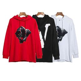 Retour Panther Large v Scratch Print Hoodie American Street Fashion Brand Loose Couple