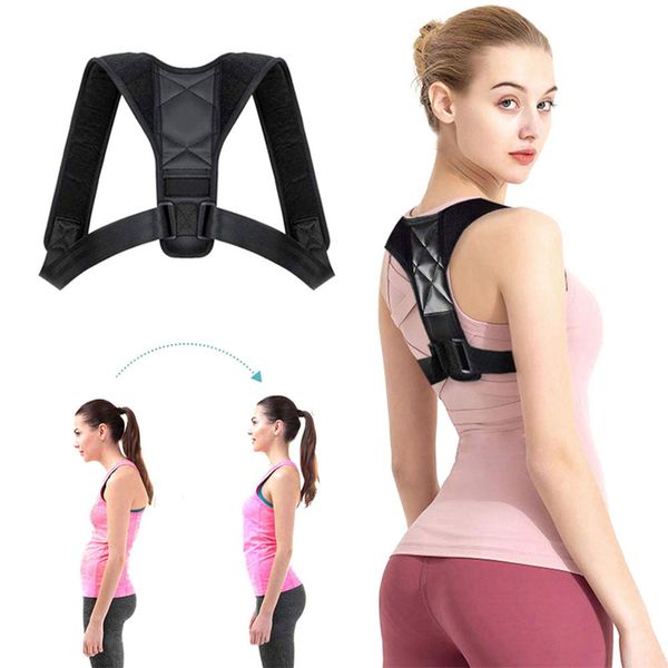 Ceinture de correcteur de Posture arrière réglable clavicule colonne vertébrale dos épaule Correction des Postures lombaires pour adulte unisexe