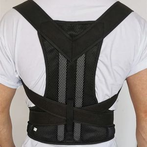 Correcteur de posture du dos épaule lombaire attelle droite soutien colonne vertébrale ceinture réglable corset correction corps améliorer avec plaque 240322