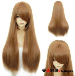 Back Street Girls Airi nanami Cosplay Wig Straitement brun clair longs Femmes Hair2673153