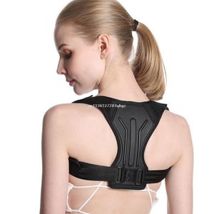 Soporte de espalda corrección de postura ajustable hombres mujeres hombro recto cinturón cómodo Corrector de tira Dropship