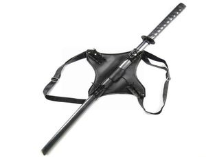 Soporte de regreso para adultos Vintage Disfraz de cuero para el rol de espada Medieval Playing Accessory War Holder Knight Katana A9X41730044